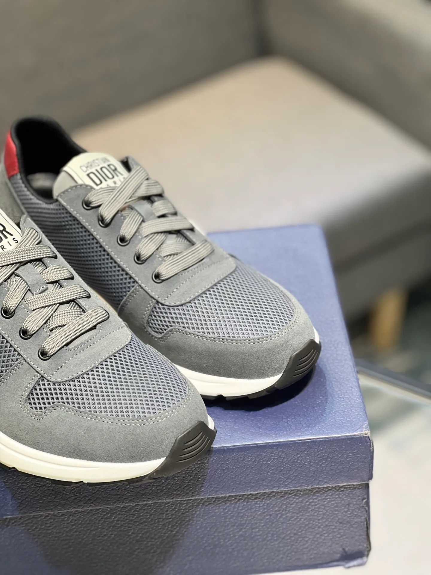 Men's shoes 💰420 [Dior] popular men's shoes, imported mesh splicing material, really inside. Original sole provided by the original factory, 38-45 (45 customized, non-refundable)